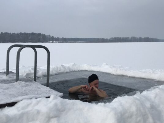 SIRVIS na wodzie, zdjęcie: morsowanie - SIRVIS - jezioro Serwy - Suwalszczyzna
