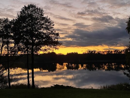 SIRVIS-owe projekcje, zdjęcie: zachód słońca - SIRVIS - jezioro Serwy - Suwalszczyzna