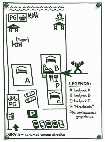 mapa SIRVIS - SIRVIS - jezioro Serwy - Suwalszczyzna
